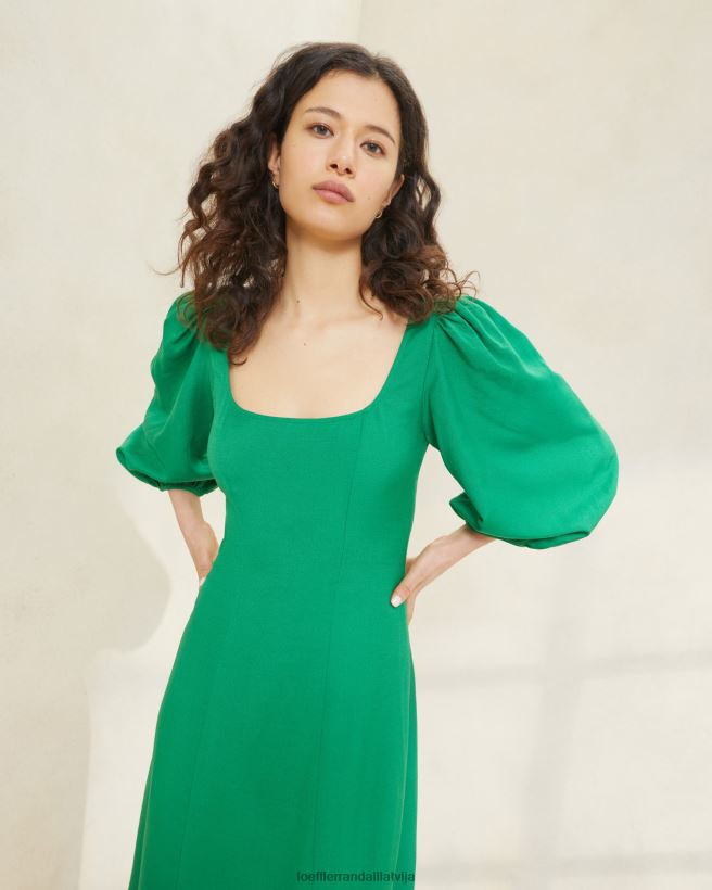 sievietes carmina curve kleita smaragds Loeffler Randall drēbes PJ4VVD185