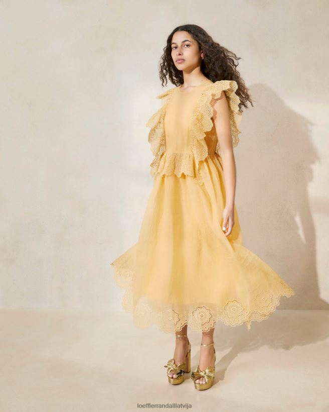 sievietes naomi izšūta ķemmīša kleita kāpa Loeffler Randall drēbes PJ4VVD192