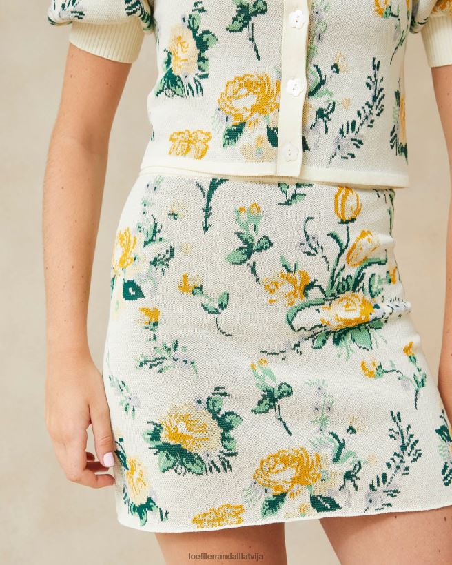 sievietes connie žakarda mini svārki nova ziedu Loeffler Randall drēbes PJ4VVD245