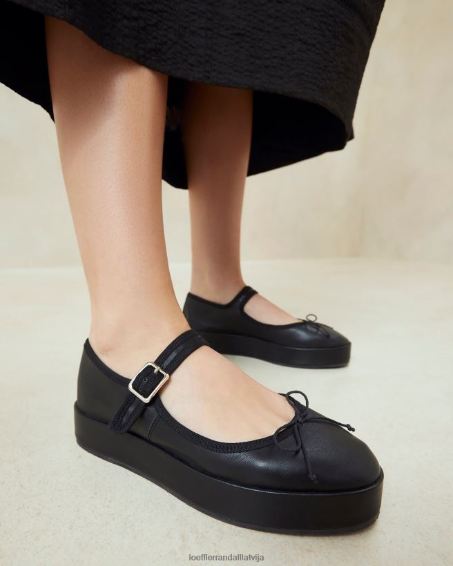 sievietes Leah platforma Mērija Džeina melns Loeffler Randall kurpes PJ4VVD297