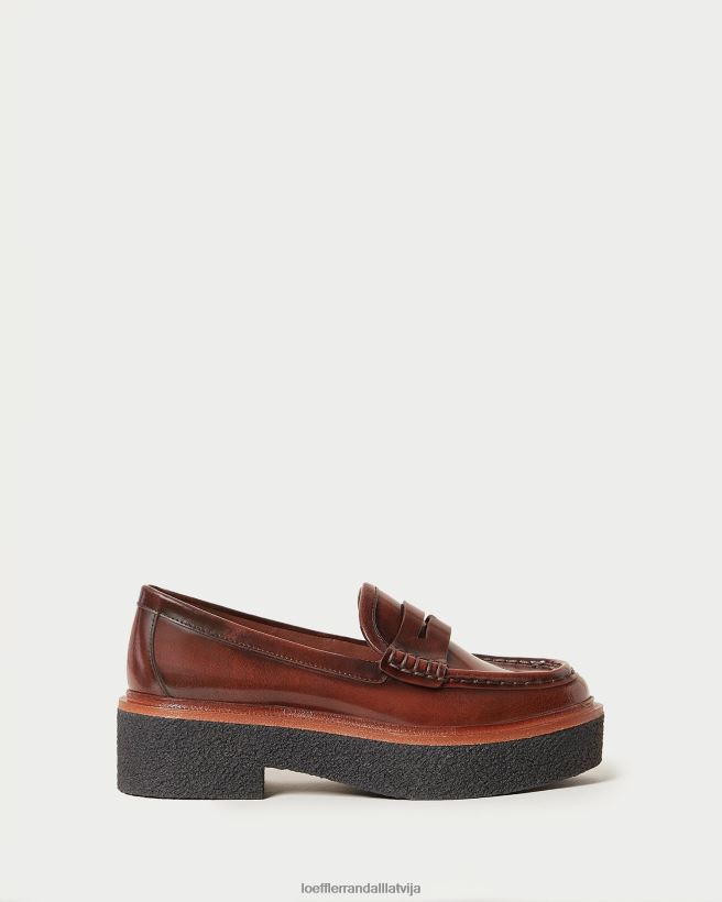 sievietes rikki platformas loafer brūns Loeffler Randall kurpes PJ4VVD312