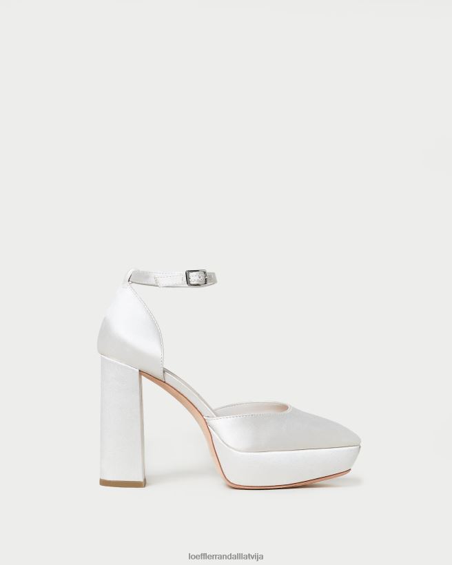 sievietes Selina slēgtā pirksta platforma krēms Loeffler Randall kurpes PJ4VVD52