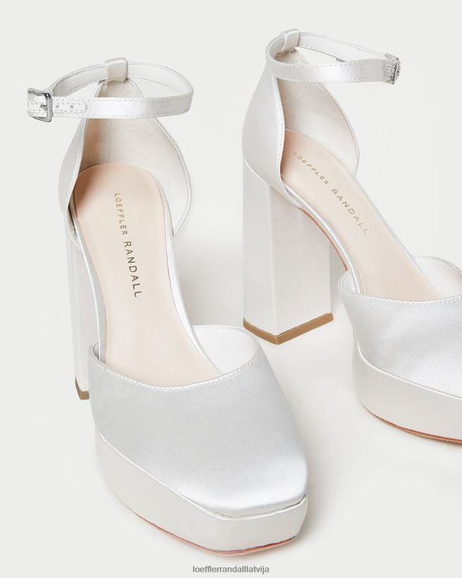 sievietes Selina slēgtā pirksta platforma krēms Loeffler Randall kurpes PJ4VVD52