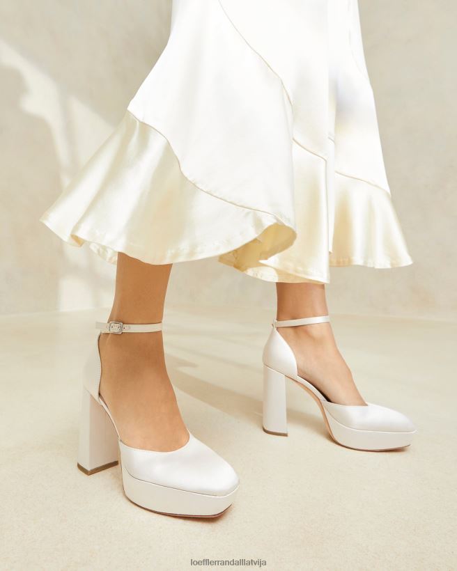 sievietes Selina slēgtā pirksta platforma krēms Loeffler Randall kurpes PJ4VVD52