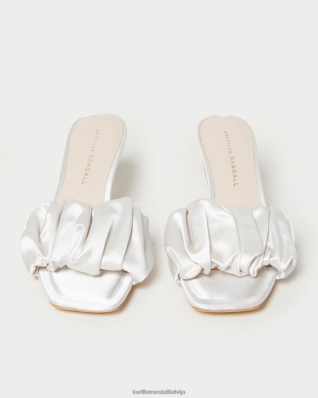 sievietes bianca kitten heel mule krēms Loeffler Randall kurpes PJ4VVD65