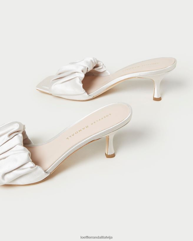 sievietes bianca kitten heel mule krēms Loeffler Randall kurpes PJ4VVD65