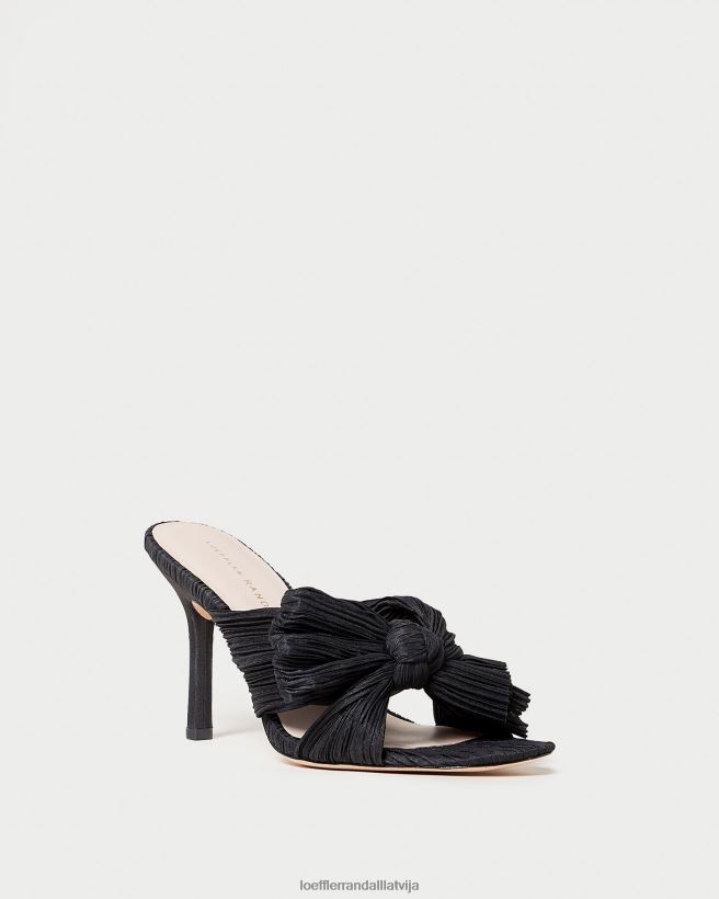 sievietes claudia kroku priekšgala mūlis melns Loeffler Randall kurpes PJ4VVD60