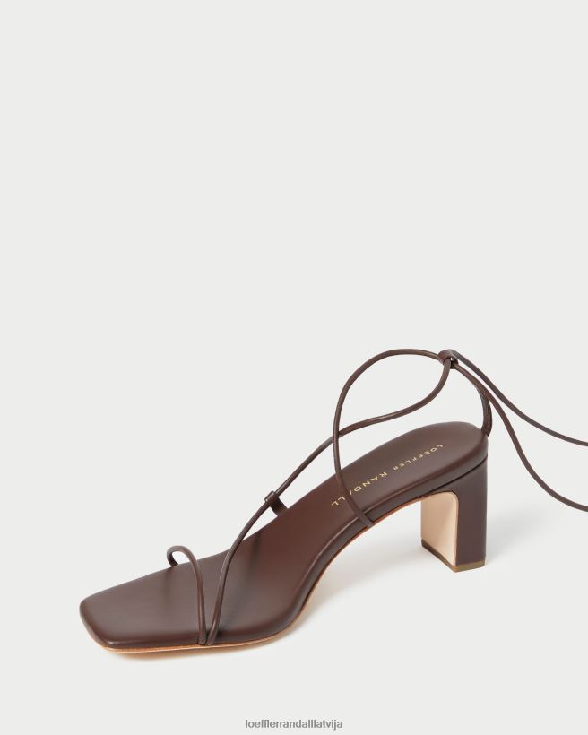sievietes cosette potītes ietīšanas papēdis šokolāde Loeffler Randall kurpes PJ4VVD86