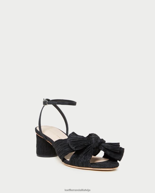 sievietes dālijas kroku priekšgala papēdis melns Loeffler Randall kurpes PJ4VVD25