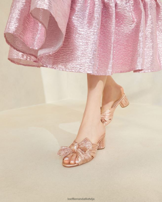 sievietes emīlija kroku loka papēdis kāpa Loeffler Randall kurpes PJ4VVD63