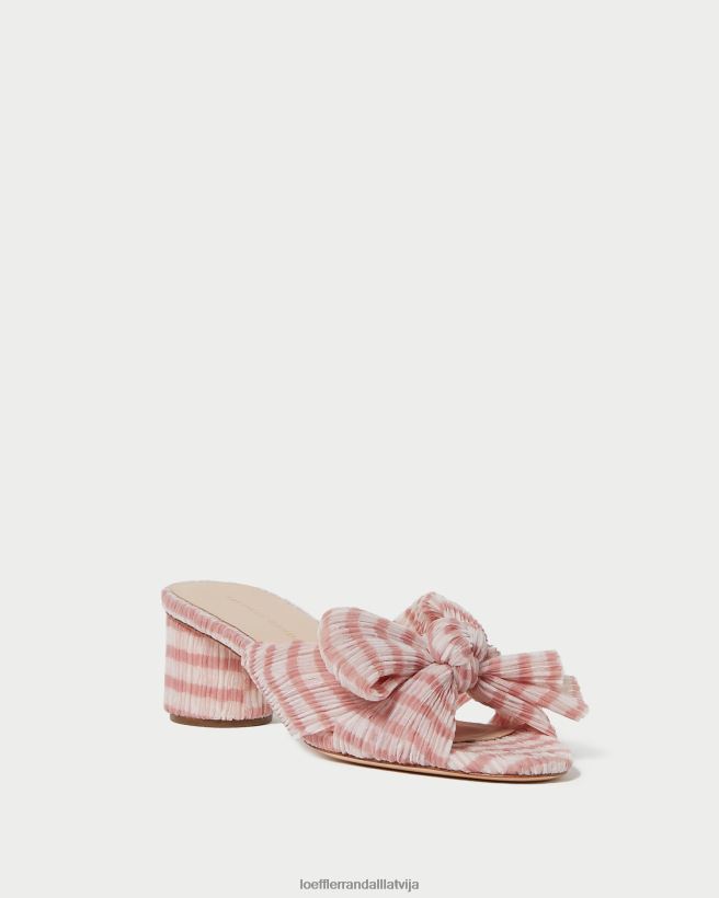 sievietes emīlijas priekšgala papēdis maigi rozā gingham Loeffler Randall kurpes PJ4VVD79
