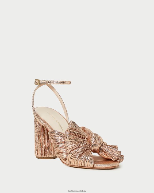 sievietes kamēlijas kroku loka papēdis kāpa Loeffler Randall kurpes PJ4VVD72