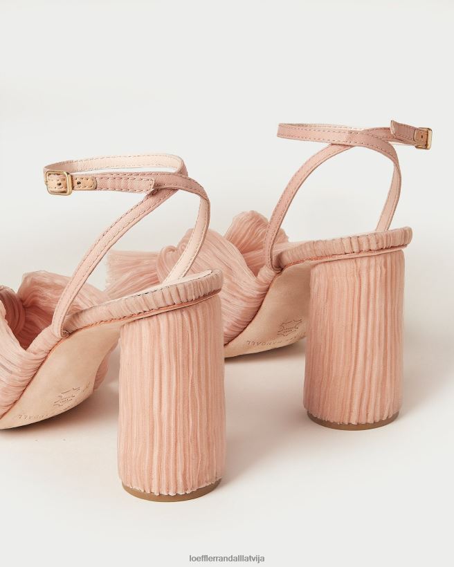 sievietes kamēlijas kroku loka papēdis skaistums Loeffler Randall kurpes PJ4VVD11