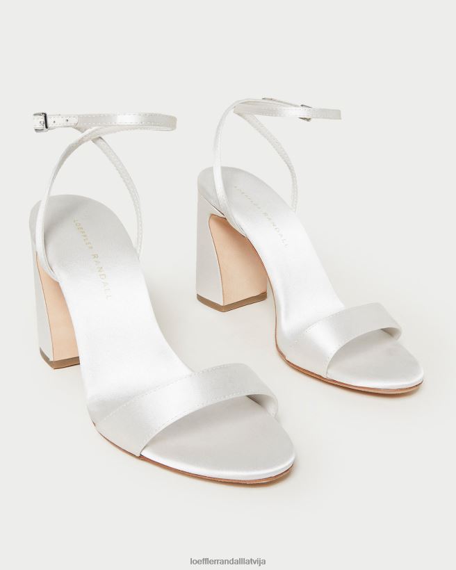 sievietes malia sandales ar izliektu papēdi krēms Loeffler Randall kurpes PJ4VVD45