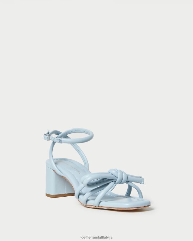 sievietes mikel bow vidēja papēža sandales zils Loeffler Randall kurpes PJ4VVD40