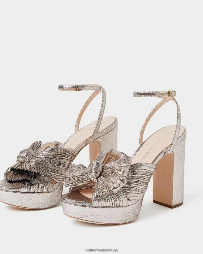 sievietes natalia platformas priekšgala papēdis šampanietis Loeffler Randall kurpes PJ4VVD68