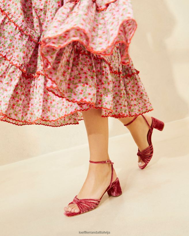 sievietes olivia mezgls vidus papēdis tējas roze Loeffler Randall kurpes PJ4VVD80