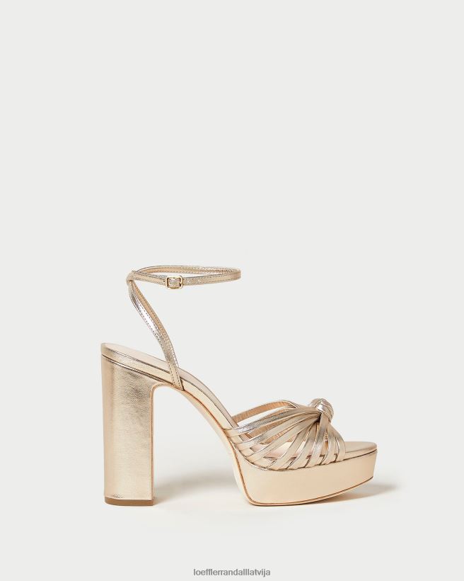 sievietes rivka knot platformas sandales šampanietis Loeffler Randall kurpes PJ4VVD27