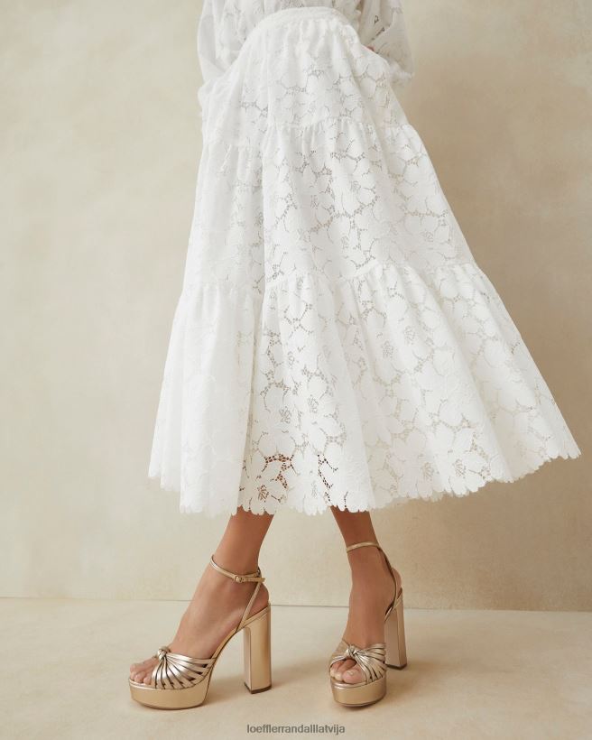 sievietes rivka knot platformas sandales šampanietis Loeffler Randall kurpes PJ4VVD27