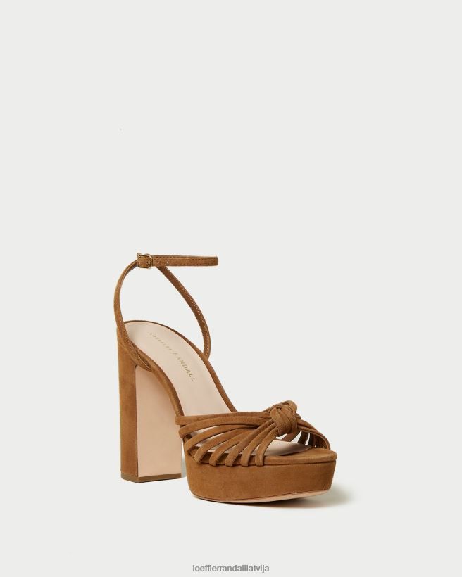 sievietes rivka knot platformas sandales kakao Loeffler Randall kurpes PJ4VVD81