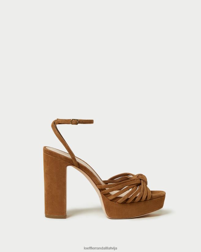 sievietes rivka knot platformas sandales kakao Loeffler Randall kurpes PJ4VVD81