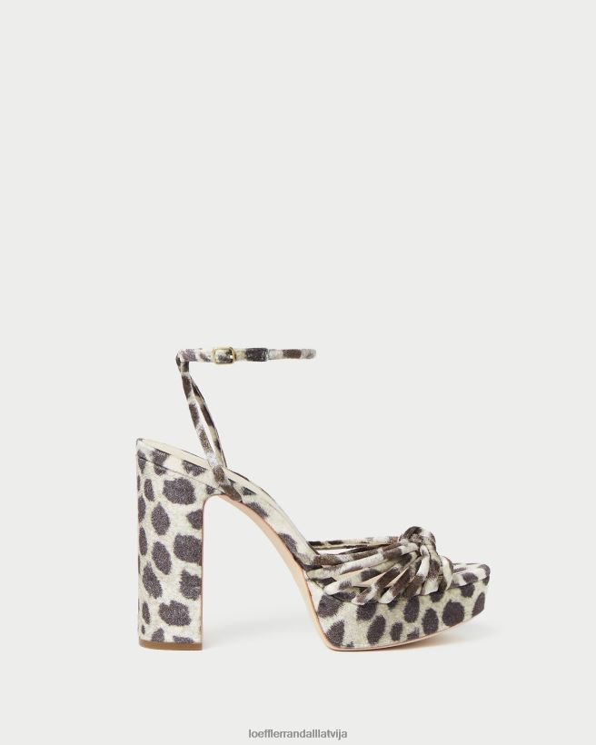 sievietes rivka knot platformas sandales leopards Loeffler Randall kurpes PJ4VVD98