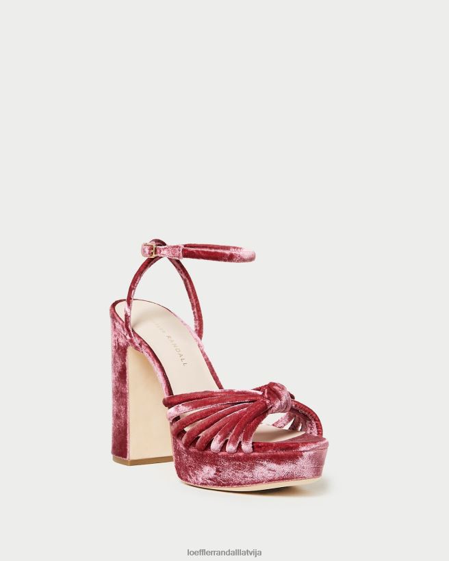sievietes rivka knot platformas sandales tējas roze Loeffler Randall kurpes PJ4VVD48