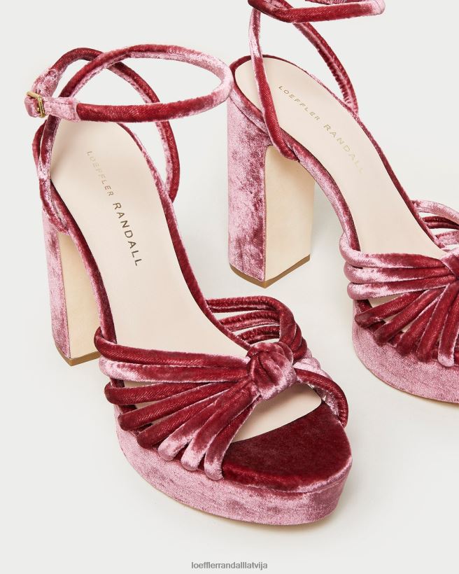 sievietes rivka knot platformas sandales tējas roze Loeffler Randall kurpes PJ4VVD48