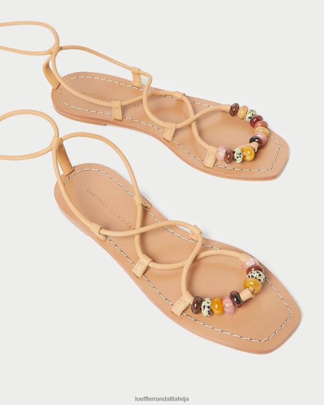 sievietes colleen knot šņorējamas sandales medus Loeffler Randall kurpes PJ4VVD135