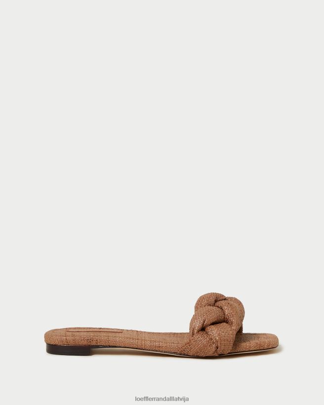 sievietes joanna pītas sandales brūns Loeffler Randall kurpes PJ4VVD111