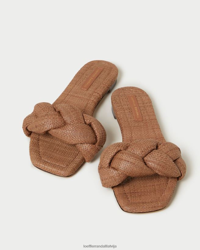 sievietes joanna pītas sandales brūns Loeffler Randall kurpes PJ4VVD111