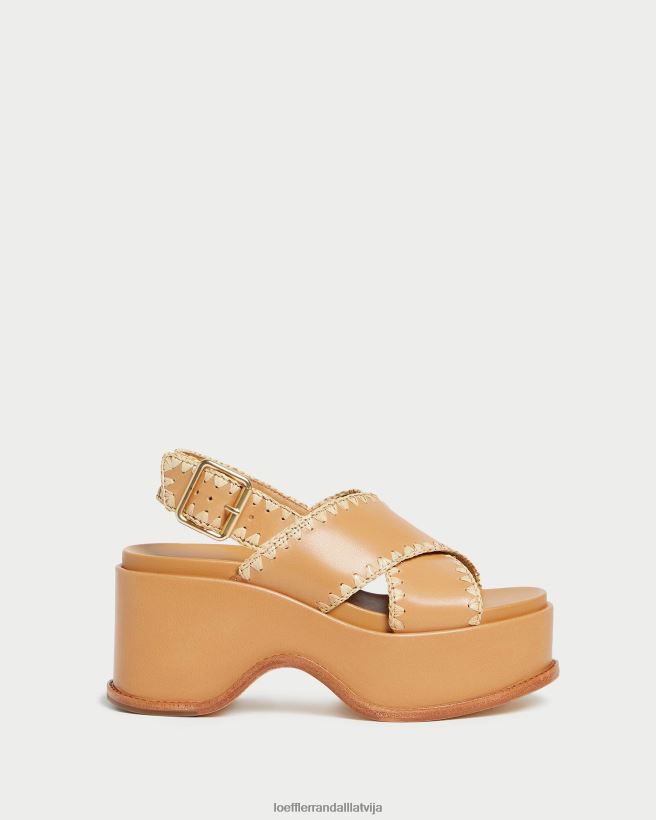 sievietes mae platformas sandales medus/dabisks Loeffler Randall kurpes PJ4VVD128