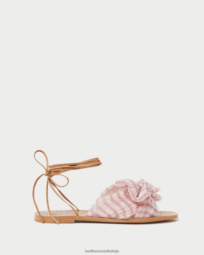 sievietes peoniju loka slidkalniņš maigi rozā gingham Loeffler Randall kurpes PJ4VVD131
