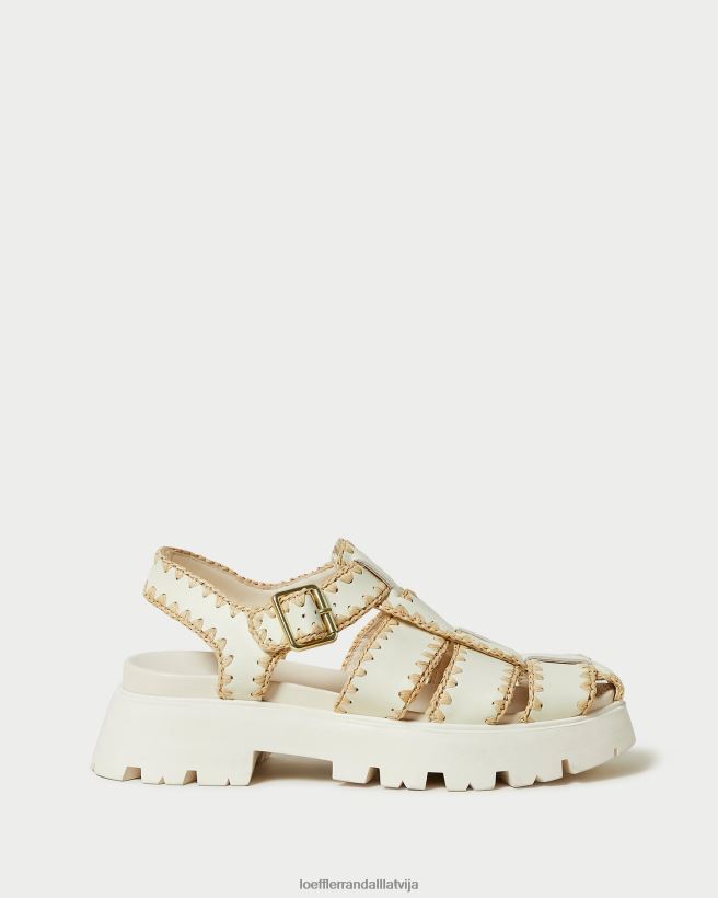 sievietes talia būra sandales krēms/dabisks Loeffler Randall kurpes PJ4VVD112
