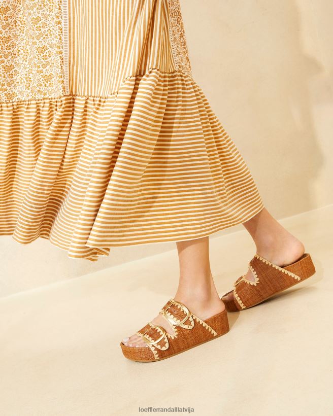 sievietes theo brūnas sandales cuona/dabisks Loeffler Randall kurpes PJ4VVD121