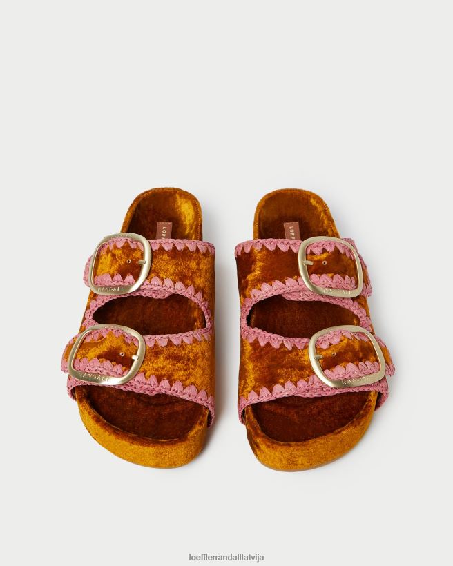 sievietes theo sandales ar kāju okers/sārtums Loeffler Randall kurpes PJ4VVD126