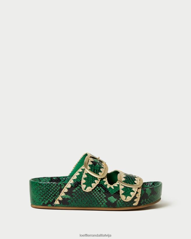 sievietes theo sandales ar kāju zaļš/dabisks Loeffler Randall kurpes PJ4VVD120