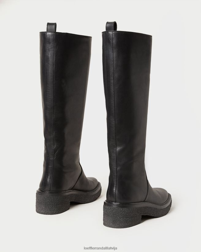 sievietes collins garais zābaks melns Loeffler Randall kurpes PJ4VVD281