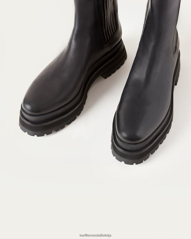 sievietes toni platformas zābaki melns Loeffler Randall kurpes PJ4VVD277