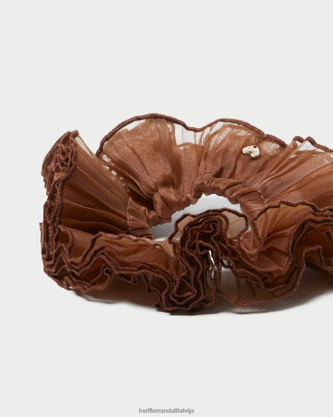 sievietes Emmy kroku slānis scrunchie brūns Loeffler Randall Piederumi PJ4VVD166