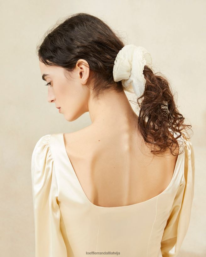 sievietes Emmy kroku slānis scrunchie pērle Loeffler Randall Piederumi PJ4VVD161