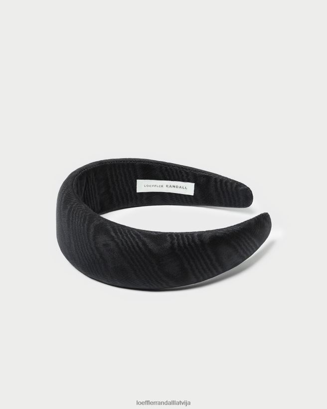 sievietes bellamy galvas saite melnā muarē Loeffler Randall Piederumi PJ4VVD148