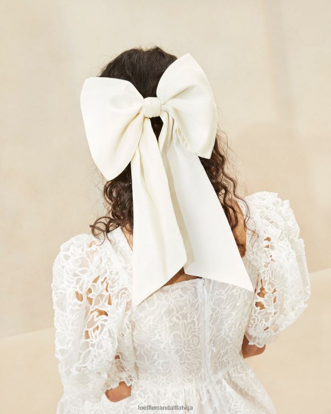 sievietes cherie liela izmēra matu bantīte krēms Loeffler Randall Piederumi PJ4VVD160