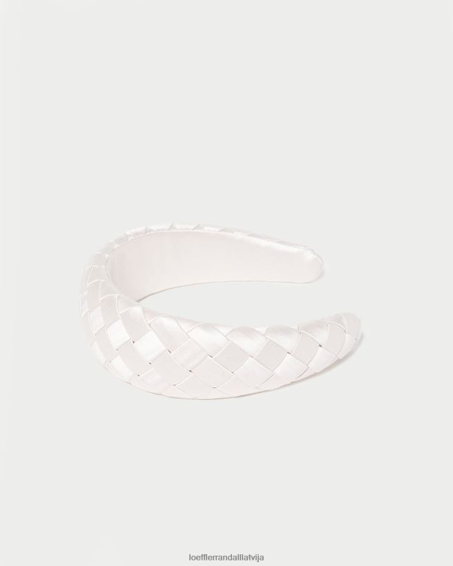 sievietes vienmēr pufīga austa galvas saite krēms Loeffler Randall Piederumi PJ4VVD146