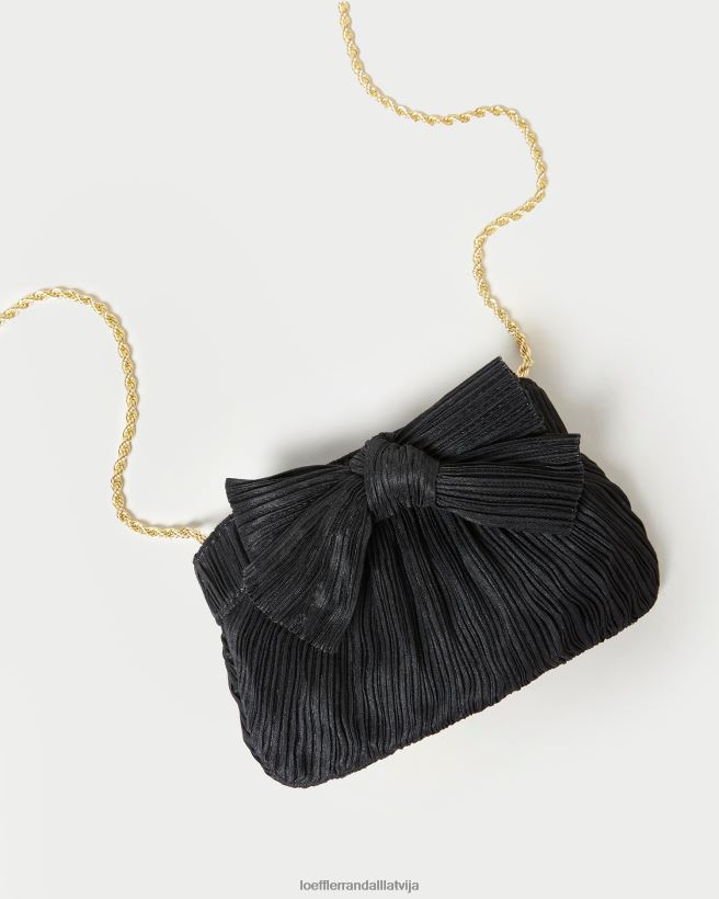 sievietes Rochelle mini priekšgala sajūgs melns Loeffler Randall somas PJ4VVD349