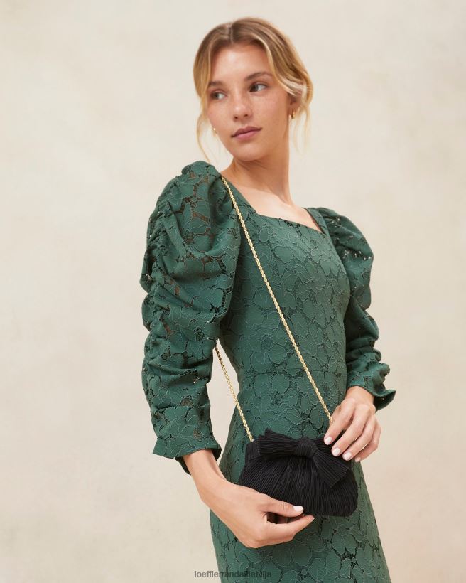 sievietes Rochelle mini priekšgala sajūgs melns Loeffler Randall somas PJ4VVD349