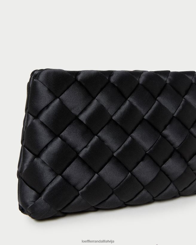 sievietes aviva austs puff sajūgs melns Loeffler Randall somas PJ4VVD355