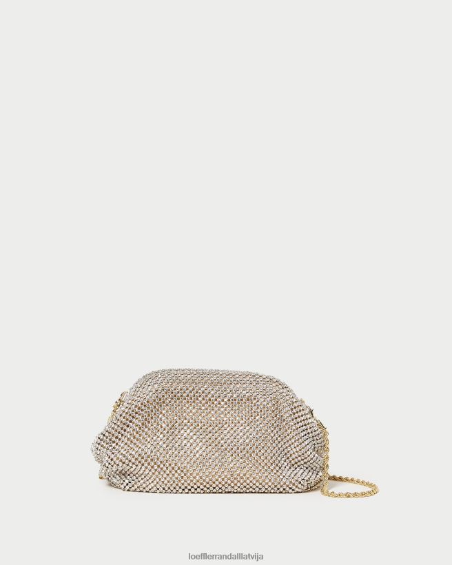 sievietes doris diamante mini somiņa zelts Loeffler Randall somas PJ4VVD356