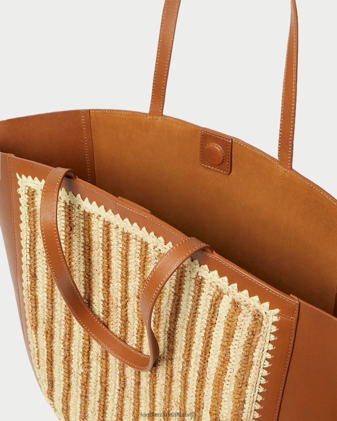 sievietes Katia spārnotais tote dabīgs/brūns/konjaks Loeffler Randall somas PJ4VVD321