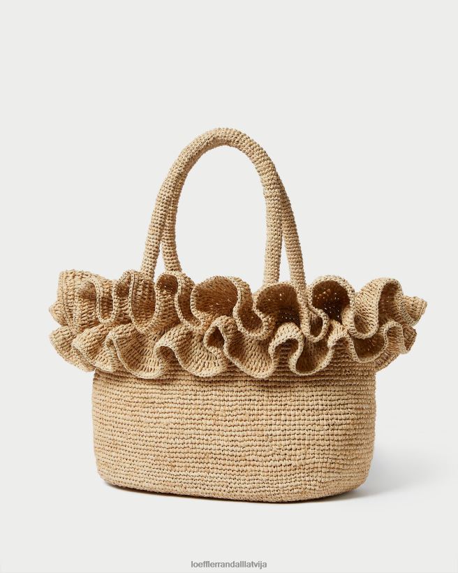 sievietes lori raffia volānu tote dabisks Loeffler Randall somas PJ4VVD322